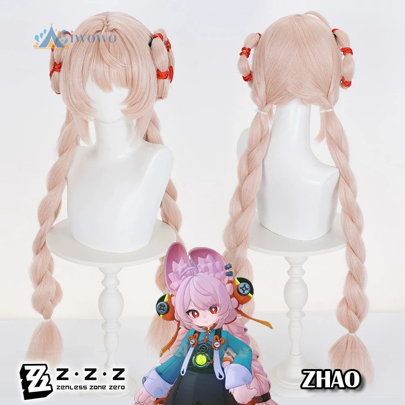 Anime Cosplay Pink - Zenless Zone Zero Zhao Косплей Парик