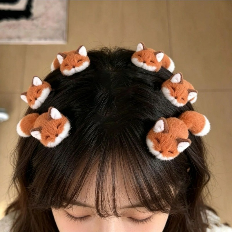 Cosplay Korean Anime - 1/4 шт. 3D плюшевые заколки для
