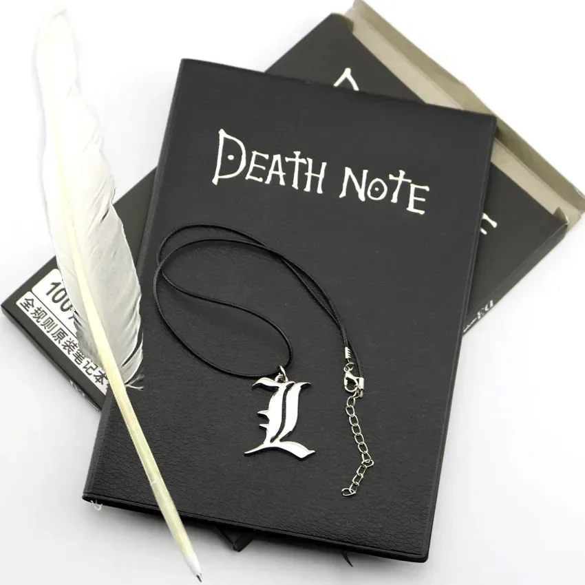 Death Note Replica - Набор аниме-блокнотов A5 «Тетрадь смерти»: кожаный