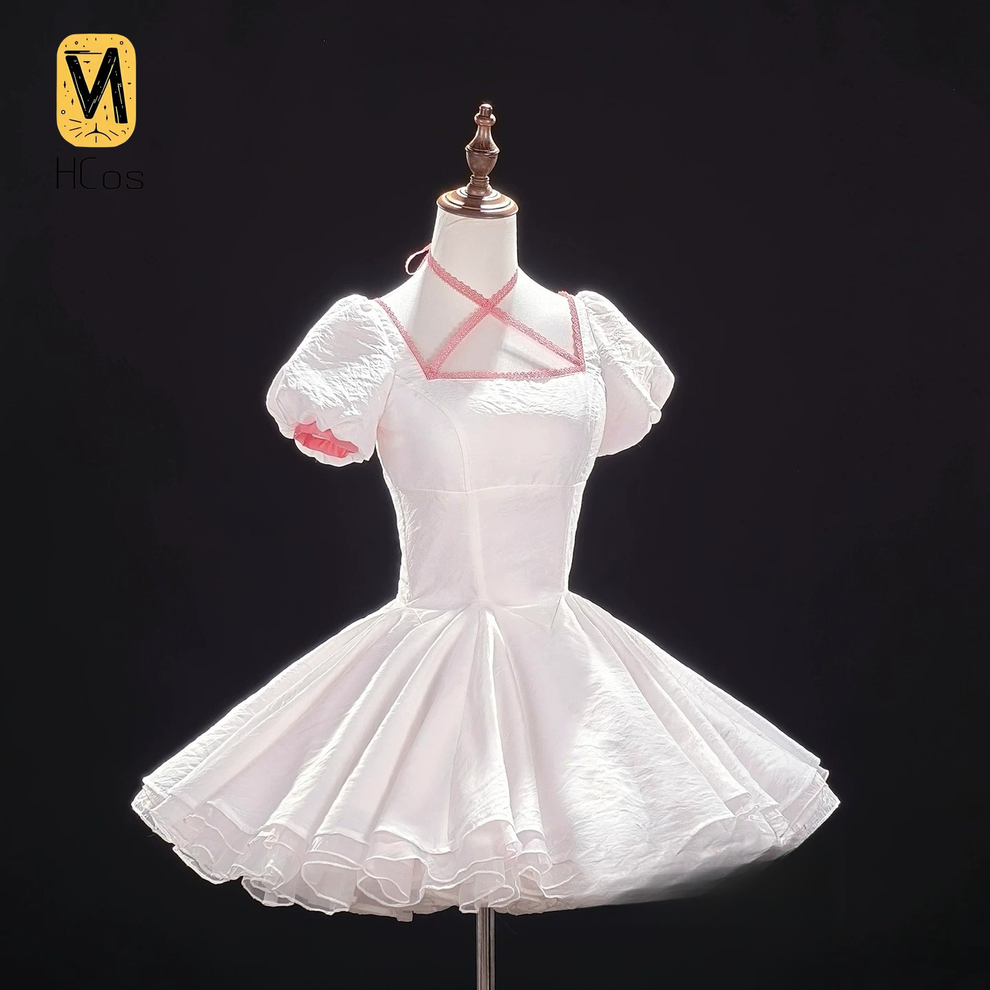 Anime Cosplay Pink - Костюм для косплея Чобитс Чи, розово-белое