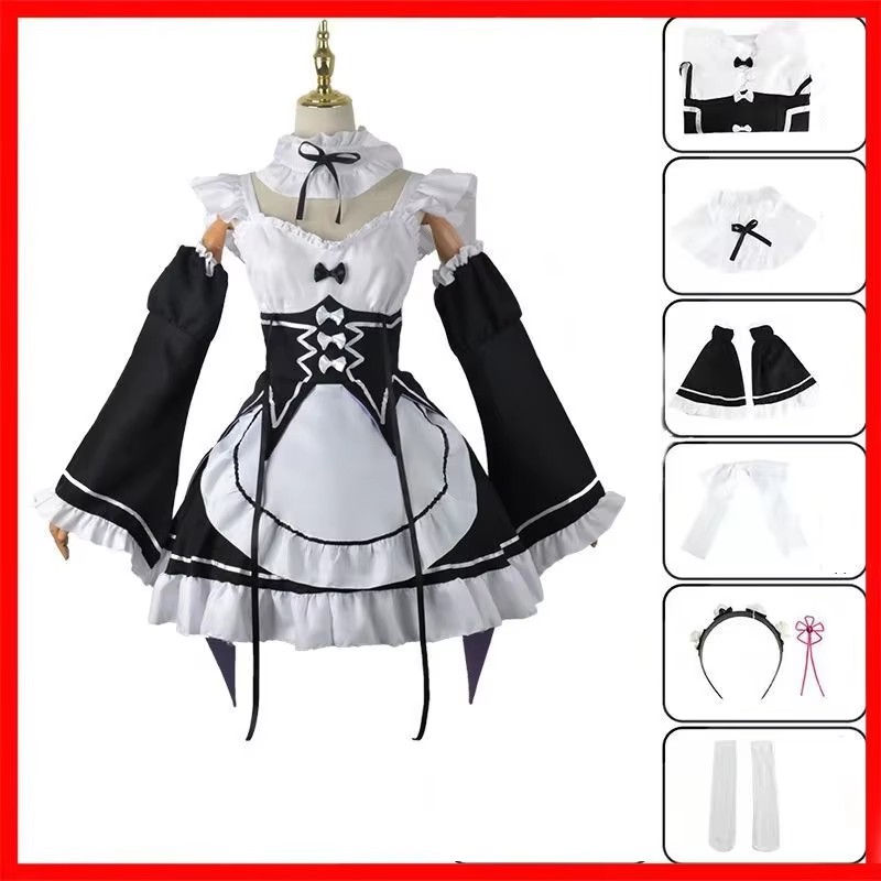 Костюм для косплея Рам и Рем и – обзор и цена Anime Cosplay Re Zero