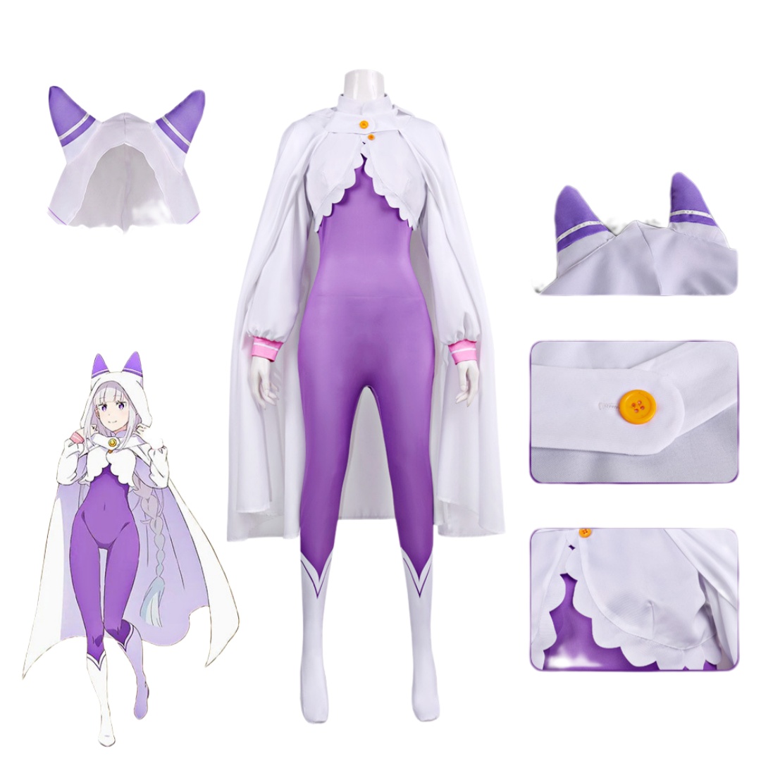 Костюм для косплея Эмилии из R – обзор и цена Anime Cosplay Re Zero