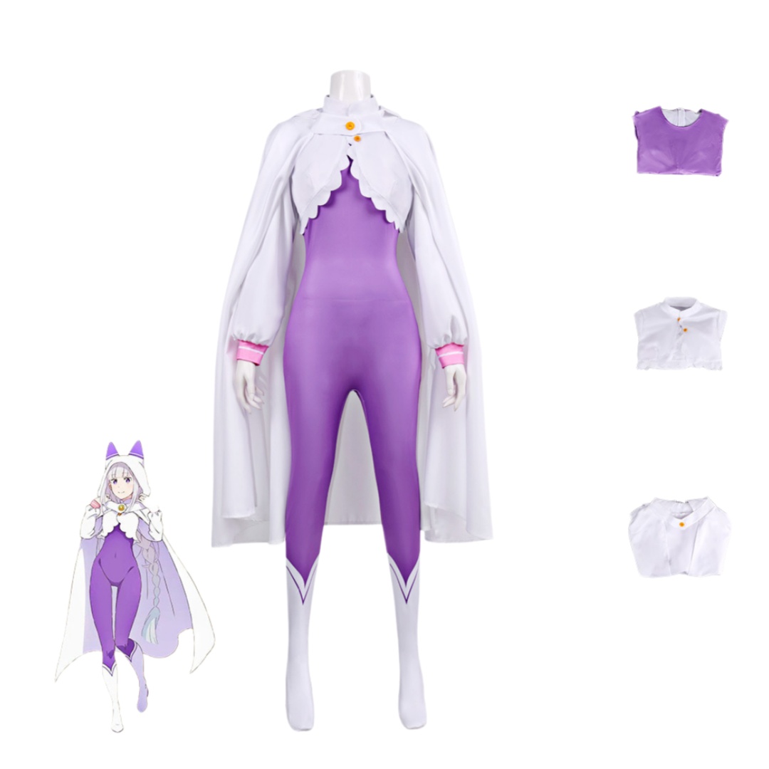 Костюм для косплея Эмилии из R – обзор и цена Anime Cosplay Re Zero